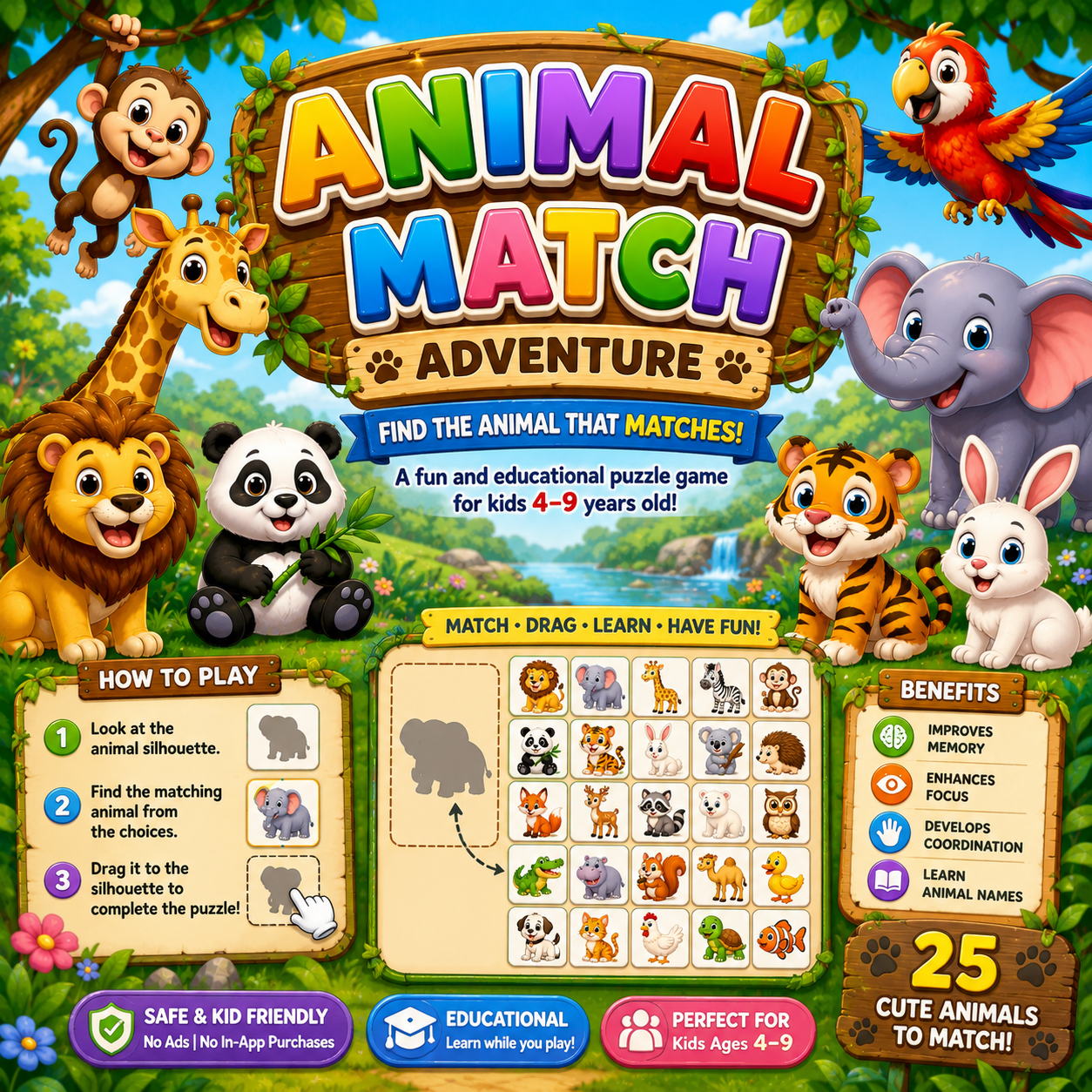 Find the Animal puzzle preview